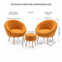 Atelier Del Sofa Lida Wellsoft - Naranja